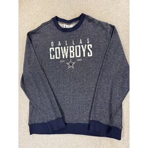 Dallas Cowboys Sideline NFL Football‎ Crew Sweatshirt (Men's 2XL) Blue